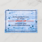 ヴィンテージレトロエレガントや木工職人 名刺 (裏面)