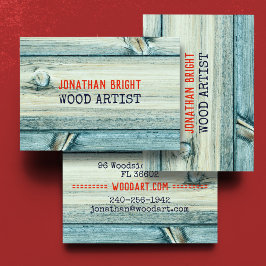 ヴィンテージレトロエレガントや木工職人 名刺