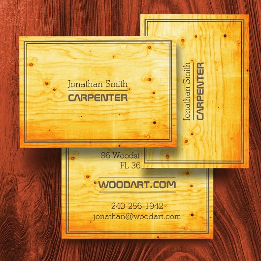 ヴィンテージレトロエレガントや木工職人 名刺