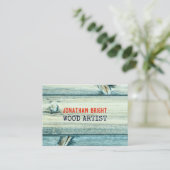 ヴィンテージレトロエレガントや木工職人 名刺 (スタンド正面)