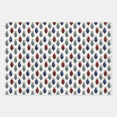 ヴィンテージレトロオーナメントツリー ラッピングペーパーシート (正面3)