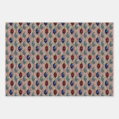 ヴィンテージレトロオーナメントツリー ラッピングペーパーシート (正面2)