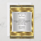 ヴィンテージレトロオールドカーギャツビーデコパーティー 招待状 (裏面)