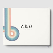 ヴィンテージレトロオールドスタイル70s結婚ズゲストブック ゲストブック (裏面)