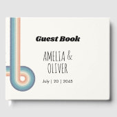 ヴィンテージレトロオールドスタイル70s結婚ズゲストブック ゲストブック (正面)
