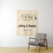 ヴィンテージレトロオールドセレモニー素朴ズ結婚花嫁 タペストリー (インサイチュ)