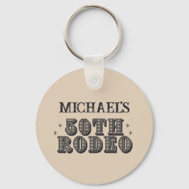 ヴィンテージレトロカウボーイロデオ50thバースデーパーティー キーホルダー