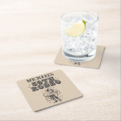 ヴィンテージレトロカウボーイロデオ50thバースデーパーティー スクエアペーパーコースター (インサイチュ)