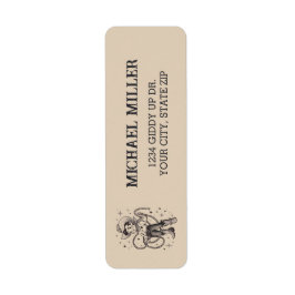 ヴィンテージレトロカウボーイロデオ50thバースデーパーティー ラベル