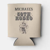 ヴィンテージレトロカウボーイロデオ50thバースデーパーティー 缶クーラー (正面)