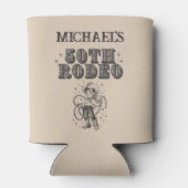 ヴィンテージレトロカウボーイロデオ50thバースデーパーティー 缶クーラー (裏面)