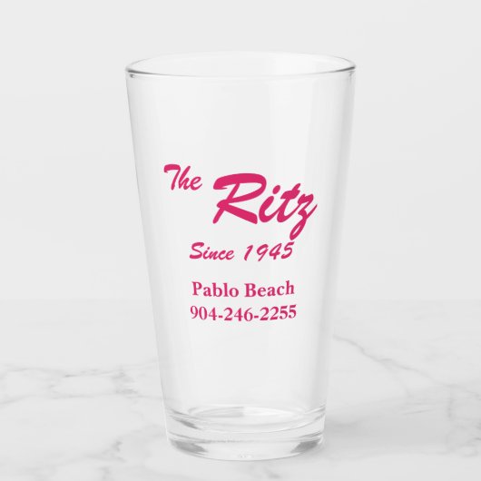 ヴィンテージレトロカスタムビジネスピントガラス タンブラーグラス (正面)