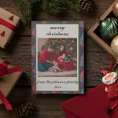 ヴィンテージレトロカスタムフォトクリスマスホリデーカード シーズンカード