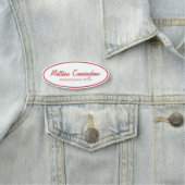 ヴィンテージレトロカスタムロゴ従業員名役職 名札 (インサイチュ)