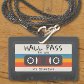 ヴィンテージレトロカセットテープスクールホールパス バッジ