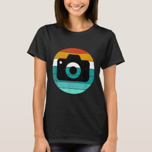 ヴィンテージレトロカメラカメラカメラグラフィックフォトグラ Tシャツ