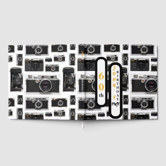 ヴィンテージレトロカメラ60th誕生日ゲストブック ゲストブック (全面)
