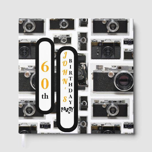 ヴィンテージレトロカメラ60th誕生日ゲストブック ゲストブック (正面)