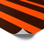 ヴィンテージレトロカラフルストライプアートパターンポスター ポスター (角)