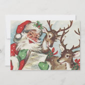 ヴィンテージレトロカロリングサンタ&トナディースクリスマス シーズンカード (正面)