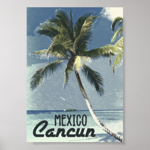 ヴィンテージレトロカンクンメキシコ ポスター