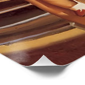 ヴィンテージレトロカーレースピンアップガール ポスター (コーナー)