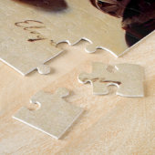 ヴィンテージレトロカー整備士ピンナップガール ジグソーパズル (側面)