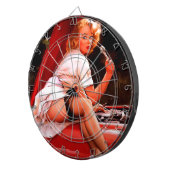 ヴィンテージレトロカー整備士ピンナップガール ダーツボード (正面右)