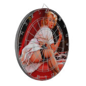 ヴィンテージレトロカー整備士ピンナップガール ダーツボード (正面左)