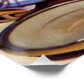 ヴィンテージレトロカー整備士ピンナップガール ポスター (コーナー)