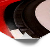 ヴィンテージレトロカー整備士ピンナップガール ポスター (コーナー)