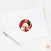 ヴィンテージレトロカー整備士ピンナップガール ラウンドシール (封筒)