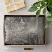 ヴィンテージレトロカー素朴ブラウンオールドアンティーク 薄葉紙 (ギフト)