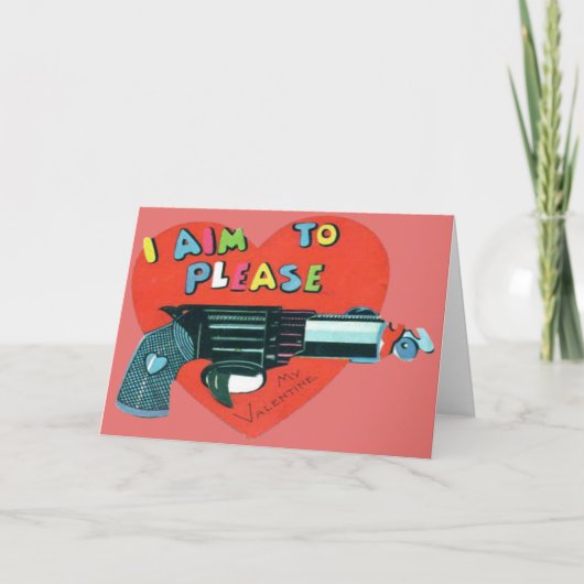 ヴィンテージレトロガンバレンタインカード シーズンカード (正面)