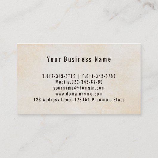 ヴィンテージレトロガーデナーヤードサービス 名刺 (裏面)