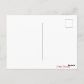 ヴィンテージレトロガールとブルーバードバレンタインデー ポストカード (裏面)