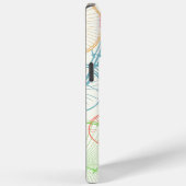 ヴィンテージレトロガールカラフル自転車パターン Case-Mate iPhoneケース (裏面 / 右)