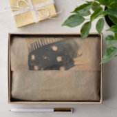 ヴィンテージレトロガール水玉模様ビキニスケッチアート 薄葉紙 (ギフト)