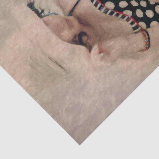 ヴィンテージレトロガール水玉模様ビキニティッシュペーパー 薄葉紙 (詳細)