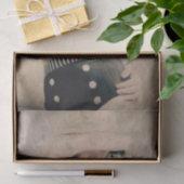 ヴィンテージレトロガール水玉模様ビキニティッシュペーパー 薄葉紙 (ギフト)