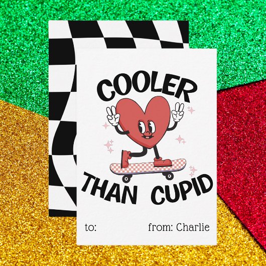 ヴィンテージレトロキッズクラスルームValentinesデイカード ノートカード