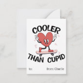 ヴィンテージレトロキッズクラスルームValentinesデイカード ノートカード (正面)