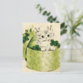 ヴィンテージレトロキットンサンパトリックの日 ポストカード (スタンド正面)