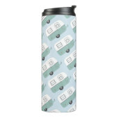 ヴィンテージレトロキャンパートレーラー（青） タンブラー (回転左)