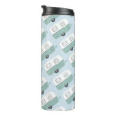 ヴィンテージレトロキャンパートレーラー（青） タンブラー (回転右)