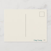 ヴィンテージレトロキュートBunnies with Eggs Easter シーズンポストカード (裏面)