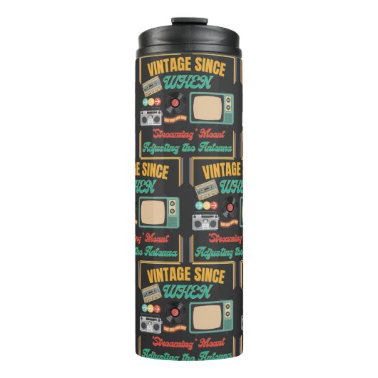 ヴィンテージレトロギフトマグ – レトロ誕生日ギフト タンブラー (正面)