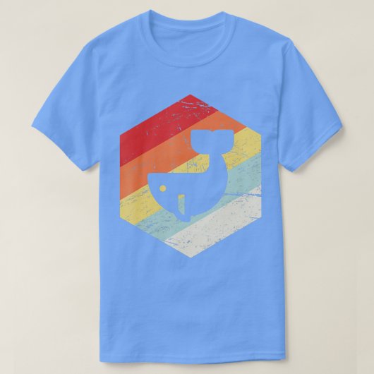 ヴィンテージレトロクジラ1 Tシャツ (デザイン正面)
