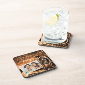 ヴィンテージレトロクラシックカメラ素朴カスタムな家族 コースター (右側)