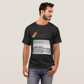 ヴィンテージレトロクラシックコンピューターAmiga 80sおたく Tシャツ (正面フル)